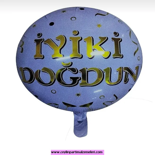 İyi Ki Doğdun Yuvarlak Folyo Balon